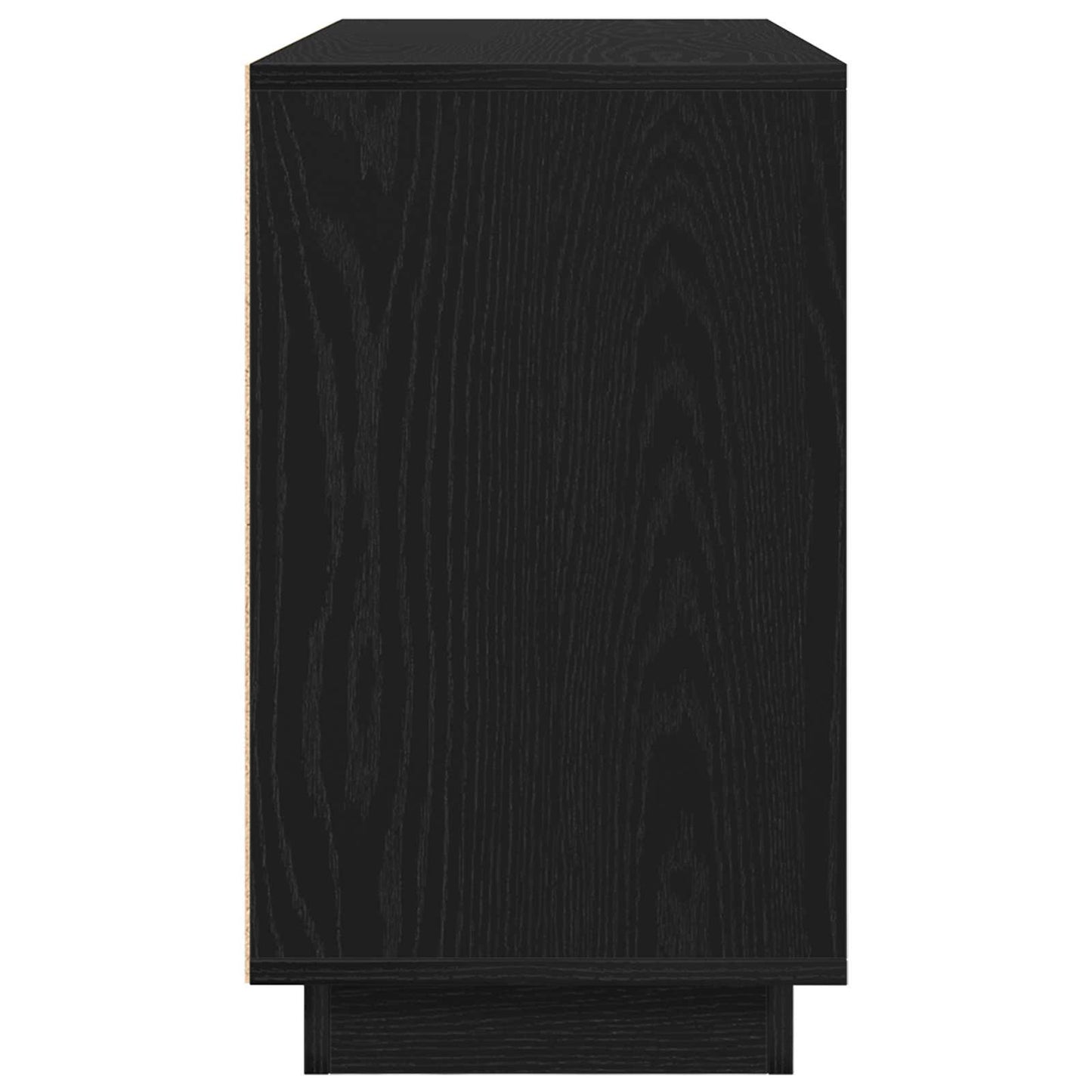 vidaXL Sideboard Black Oak 102 x 35 x 60 cm Engineered Wood