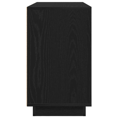 vidaXL Sideboard Black Oak 102 x 35 x 60 cm Engineered Wood