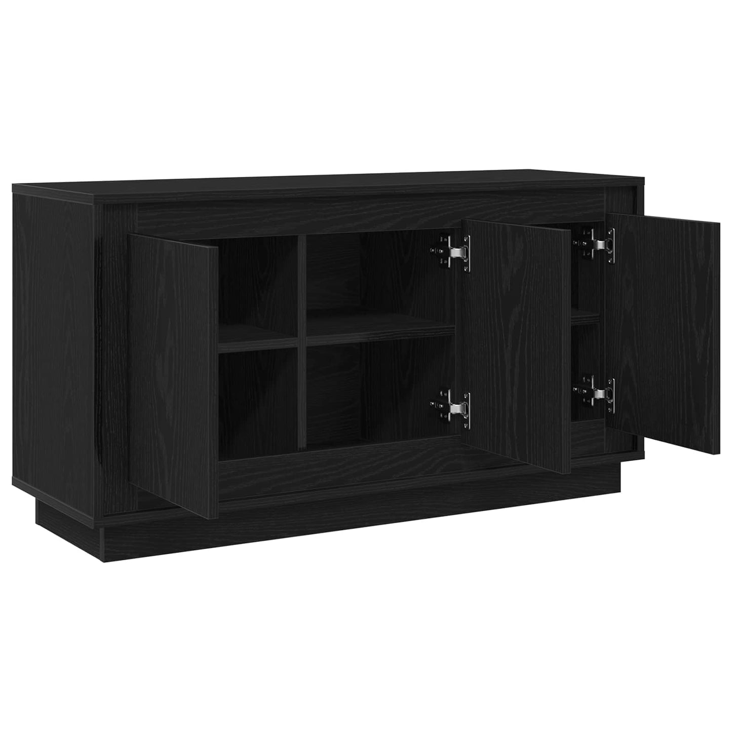 vidaXL Sideboard Black Oak 102 x 35 x 55 cm Engineered Wood
