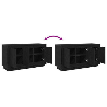 vidaXL Sideboard Black Oak 102 x 35 x 55 cm Engineered Wood