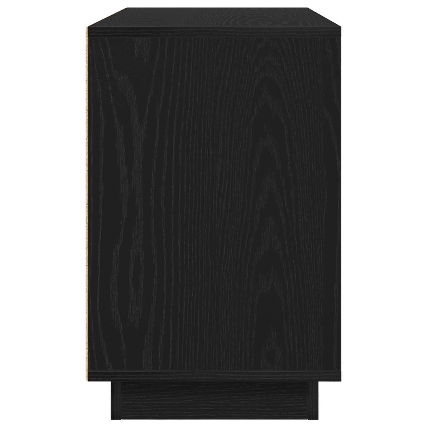 vidaXL Sideboard Black Oak 102 x 35 x 55 cm Engineered Wood