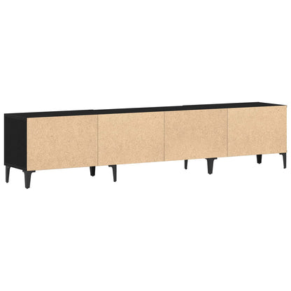 vidaXL TV Cabinet Black Oak 180 x 31.5 x 40 cm Engineered Wood