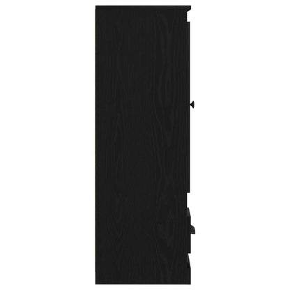 vidaXL Highboard Black Oak 36 x 35.5 x 103.5 cm Engineered Wood