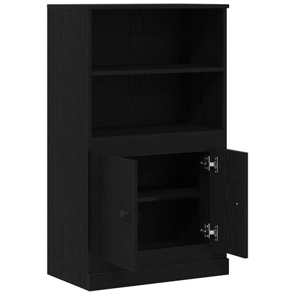 vidaXL Highboard Black Oak 60 x 35.5 x 103.5 cm Engineered wood