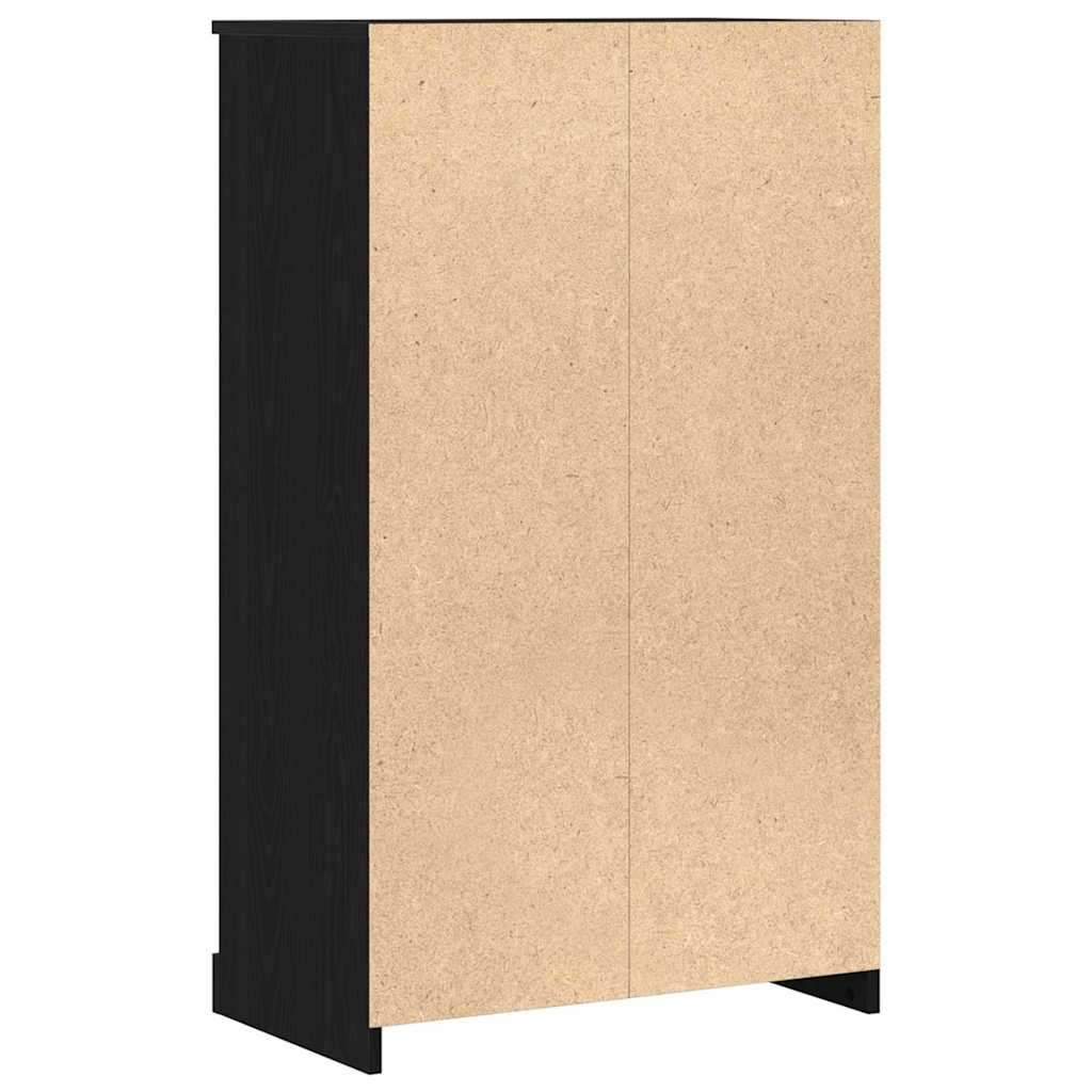 vidaXL Highboard Black Oak 60 x 35.5 x 103.5 cm Engineered wood