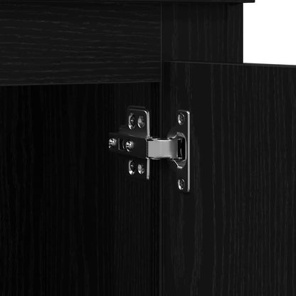vidaXL Highboard Black Oak 36 x 35.5 x 103.5 cm Engineered wood