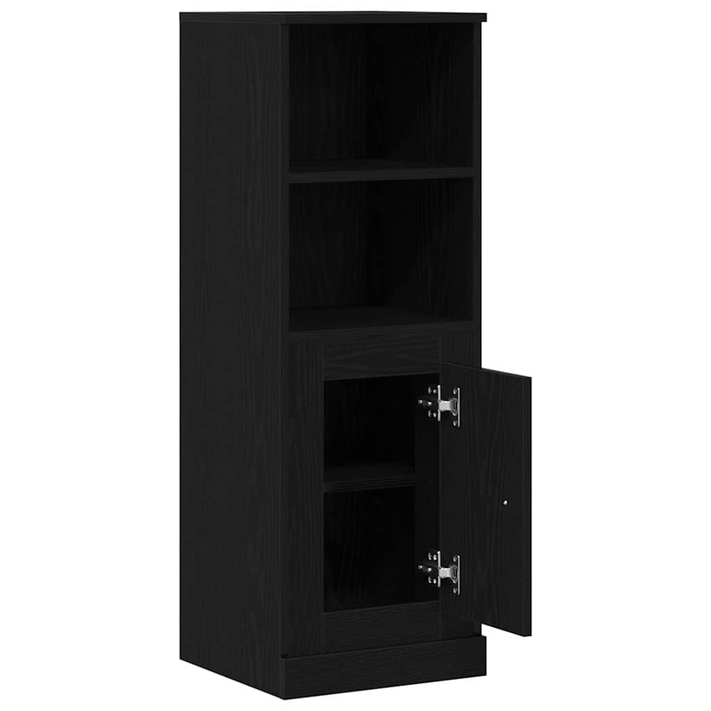 vidaXL Highboard Black Oak 36 x 35.5 x 103.5 cm Engineered Wood