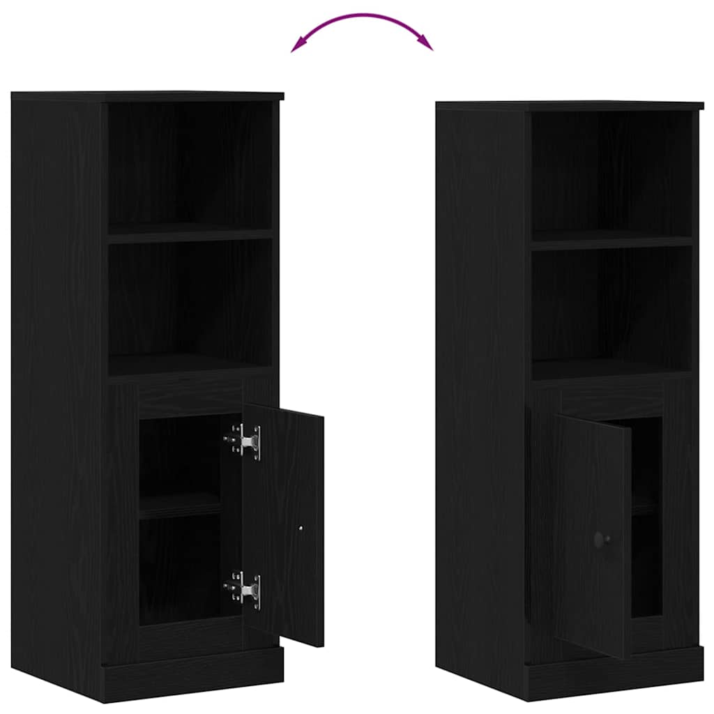 vidaXL Highboard Black Oak 36 x 35.5 x 103.5 cm Engineered Wood