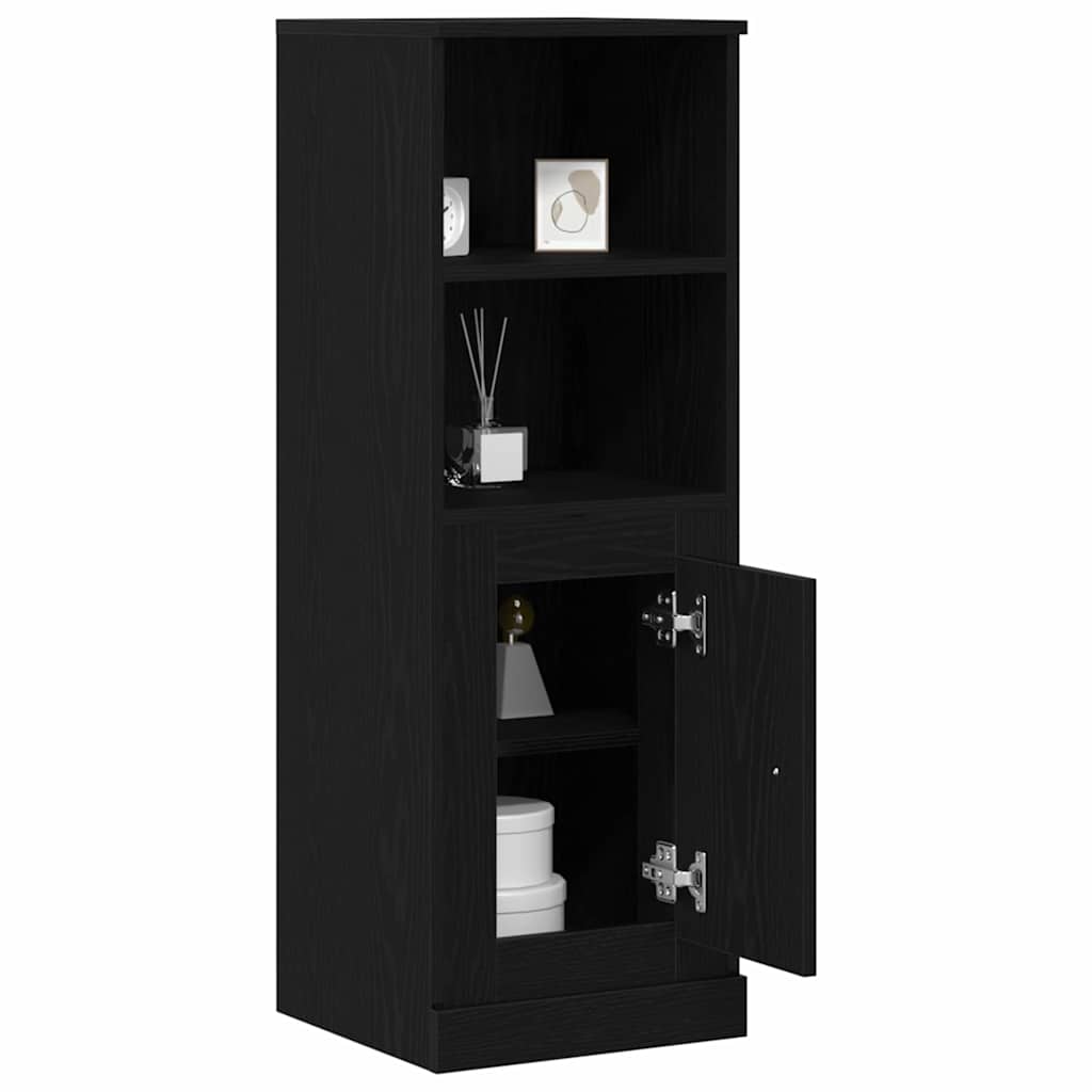 vidaXL Highboard Black Oak 36 x 35.5 x 103.5 cm Engineered Wood