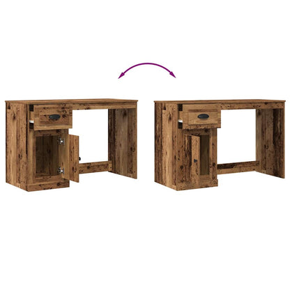 vidaXL Desk with Drawer Old Wood 50 x 115 x 75 cm Engineered Wood