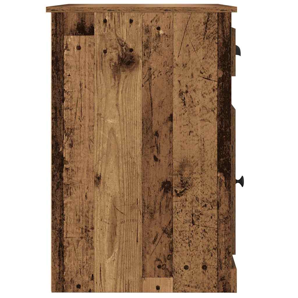 vidaXL Desk with Drawer Old Wood 50 x 115 x 75 cm Engineered Wood