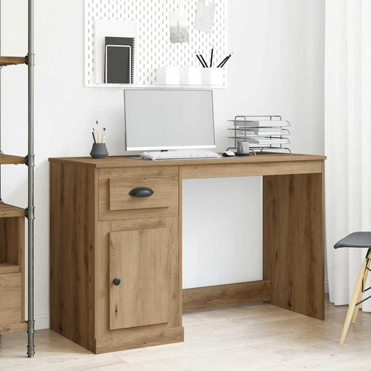 vidaXL Desk Artisan Oak 50 x 115 x 75 cm Engineered Wood