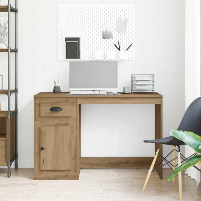 vidaXL Desk Artisan Oak 50 x 115 x 75 cm Engineered Wood