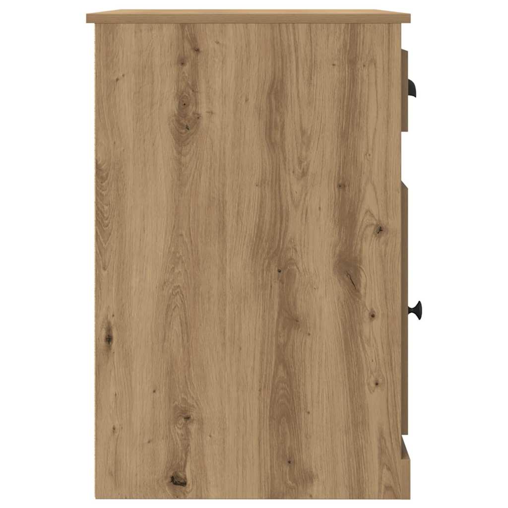 vidaXL Desk Artisan Oak 50 x 115 x 75 cm Engineered Wood