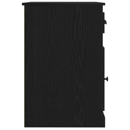 vidaXL Desk with Drawer Black Oak 50 x 115 x 75 cm Engineered Wood