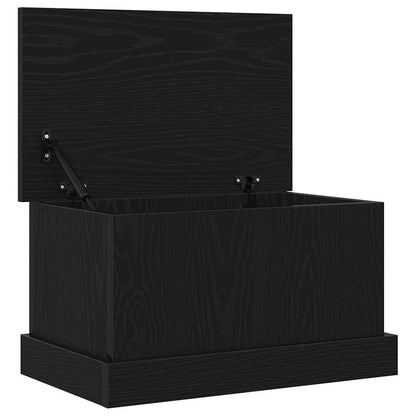 vidaXL Storage Box Black oak 50 x 30 x 28 cm Engineered Wood
