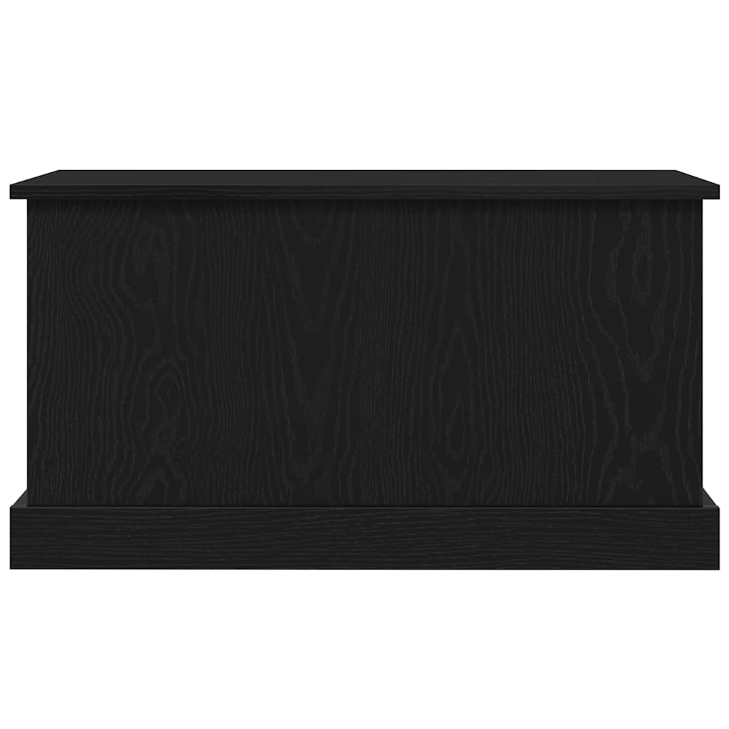 vidaXL Storage Box Black oak 70 x 40 x 38 cm Engineered Wood