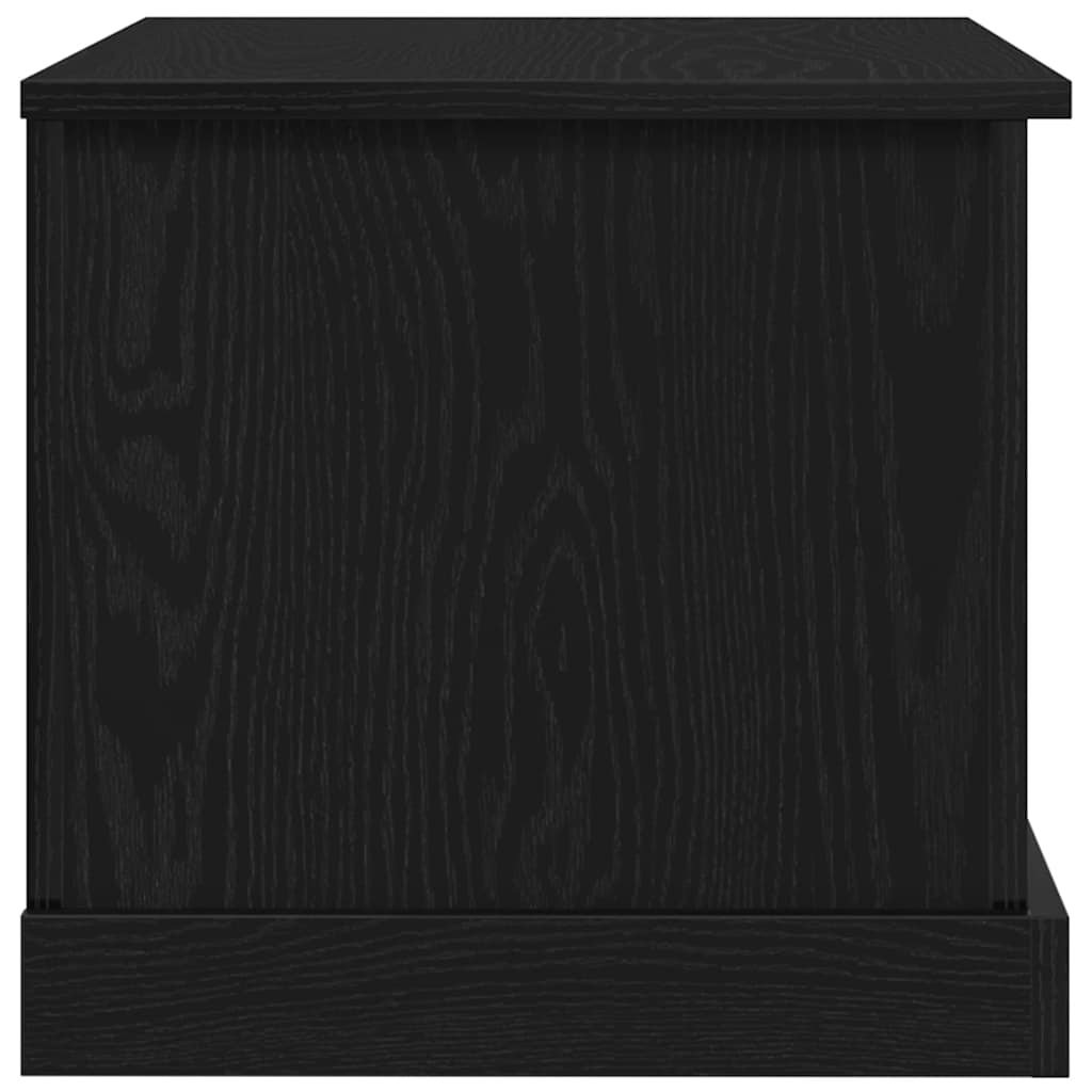 vidaXL Storage Box Black oak 70 x 40 x 38 cm Engineered Wood