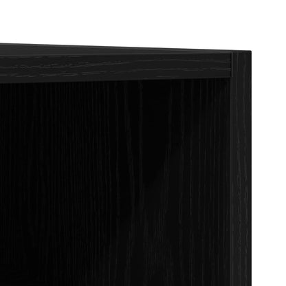 vidaXL Record Cabinet Black Oak 84.5 x 38 x 48 cm Engineered Wood