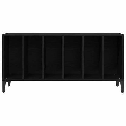 vidaXL Record Cabinet Black Oak 100 x 38 x 48 cm Engineered Wood