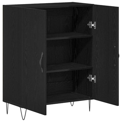 vidaXL Sideboard Black Oak 69.5 x 34 x 90 cm Engineered Wood