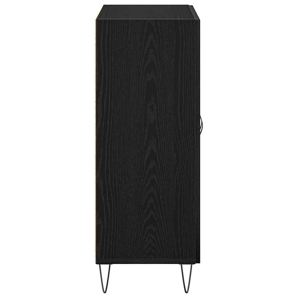 vidaXL Sideboard Black Oak 69.5 x 34 x 90 cm Engineered Wood