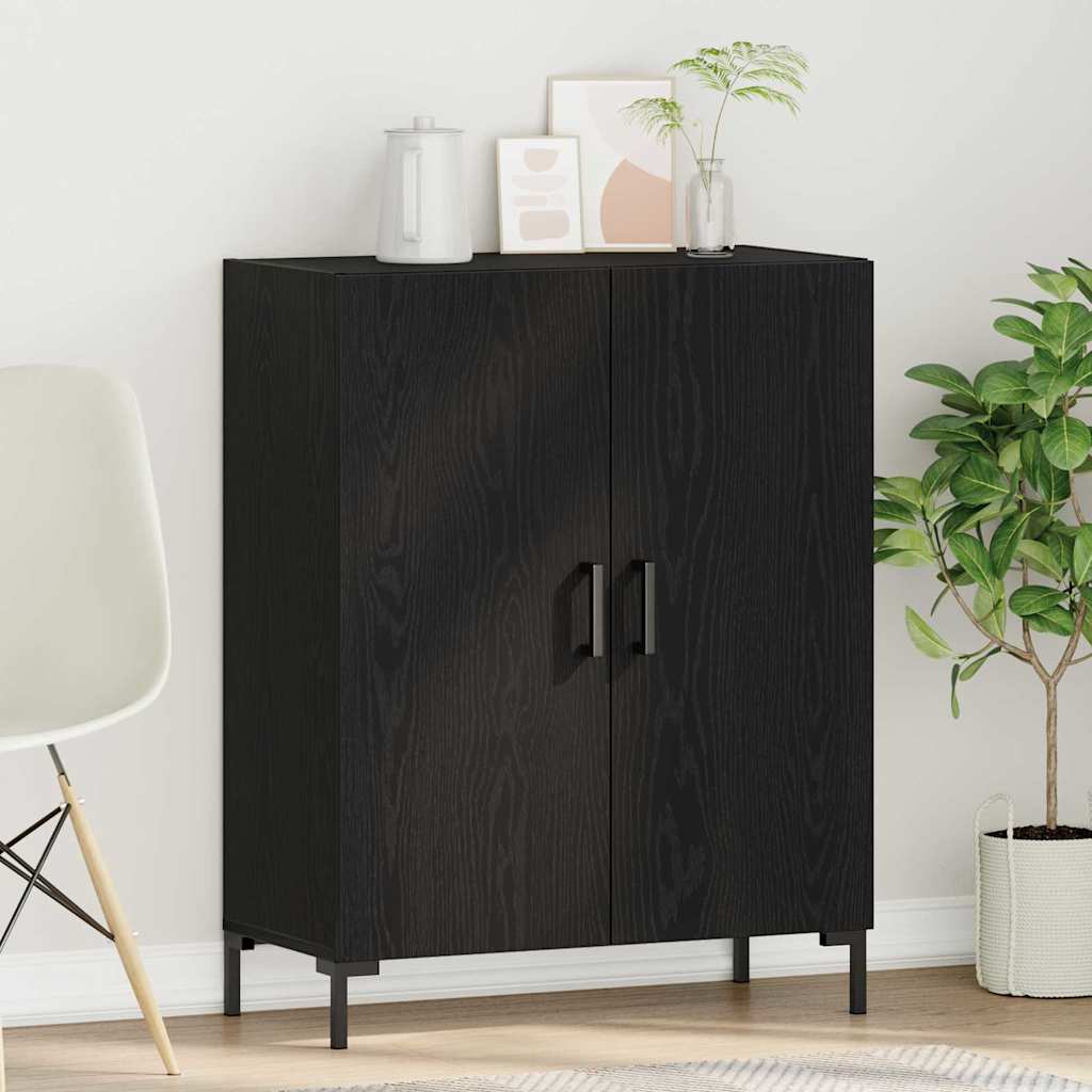 vidaXL Sideboard Black Oak 69.5 x 34 x 90 cm Engineered Wood