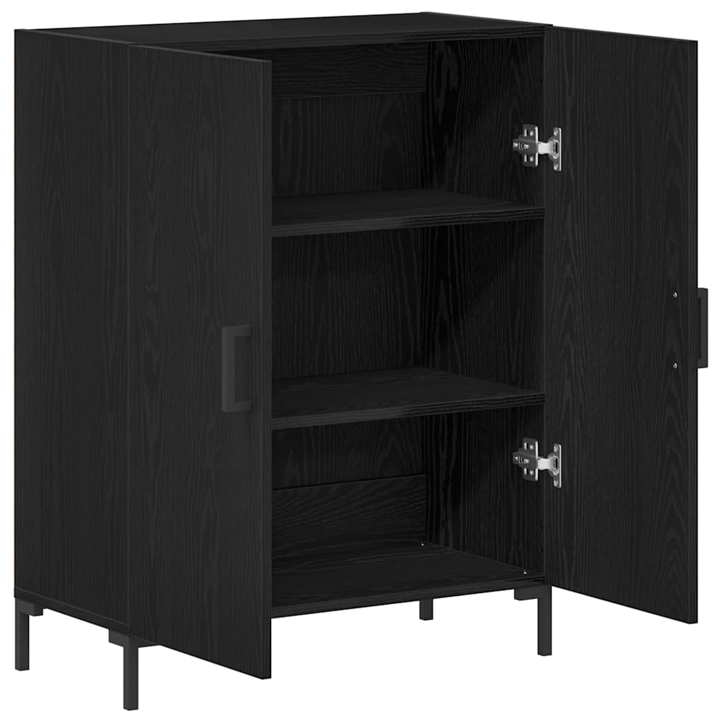 vidaXL Sideboard Black Oak 69.5 x 34 x 90 cm Engineered Wood