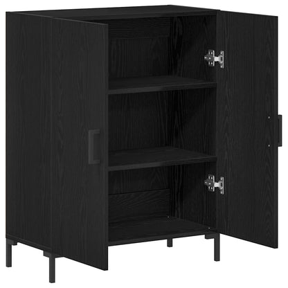 vidaXL Sideboard Black Oak 69.5 x 34 x 90 cm Engineered Wood
