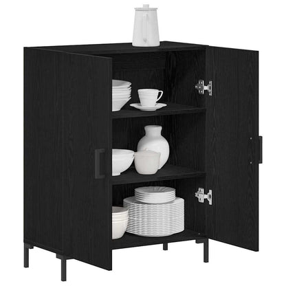 vidaXL Sideboard Black Oak 69.5 x 34 x 90 cm Engineered Wood