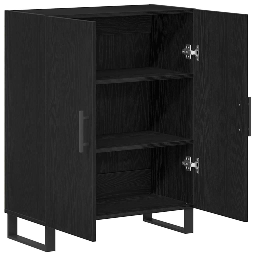 vidaXL Sideboard Black Oak 69.5 x 34 x 90 cm Engineered Wood
