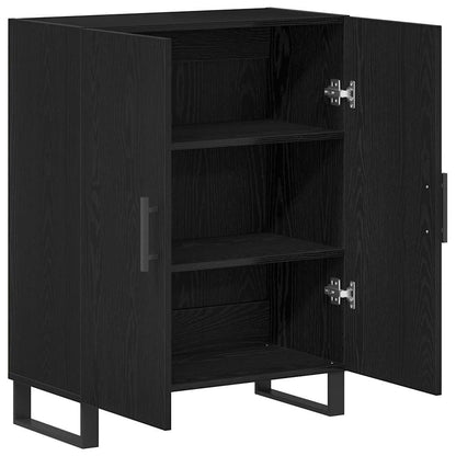 vidaXL Sideboard Black Oak 69.5 x 34 x 90 cm Engineered Wood