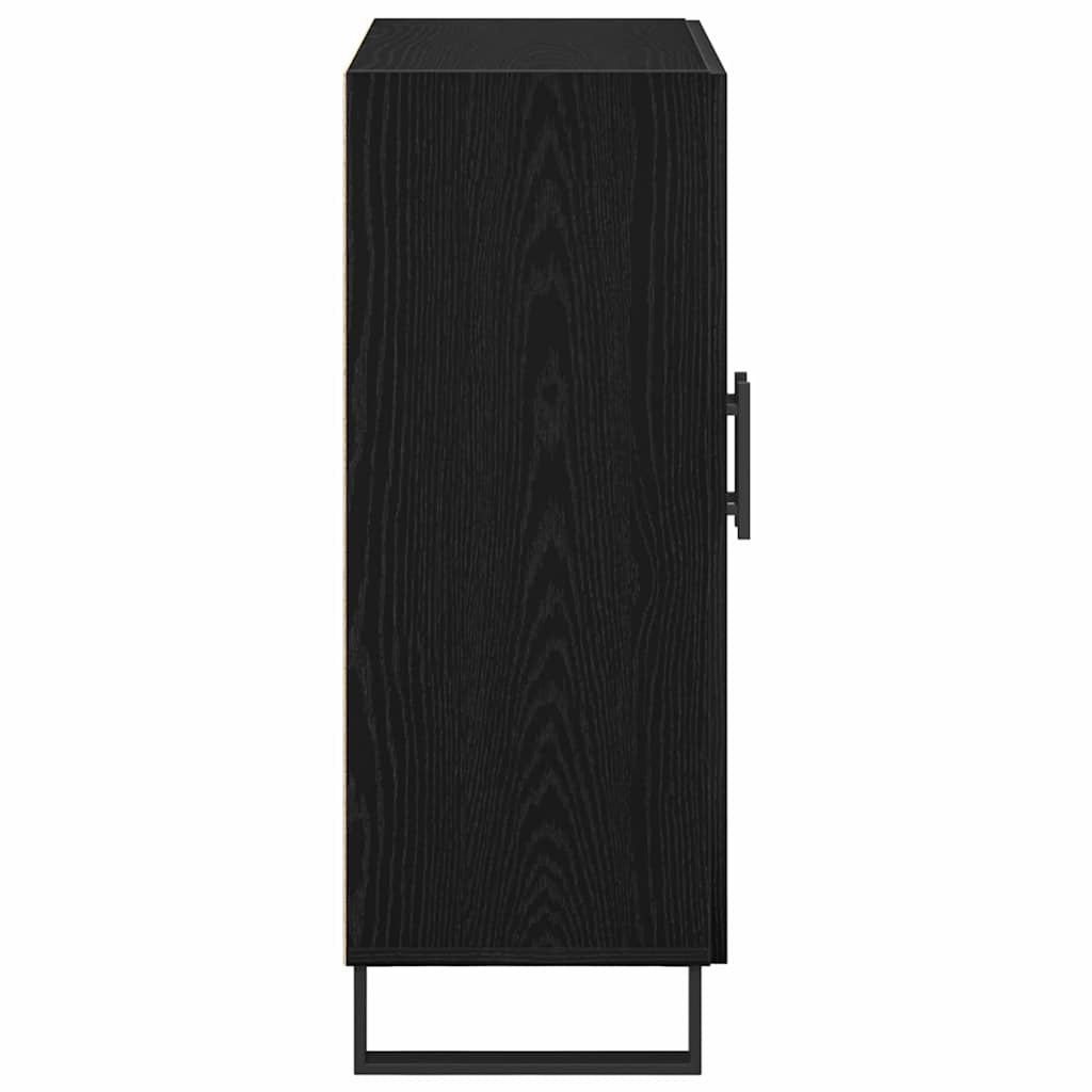 vidaXL Sideboard Black Oak 69.5 x 34 x 90 cm Engineered Wood