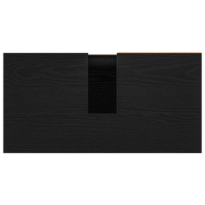vidaXL Bathroom Cabinet Black Oak 65 x 33 x 60 cm Engineered Wood