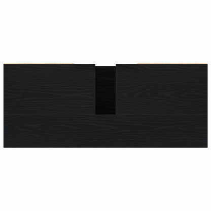 vidaXL Bathroom Cabinet Black Oak 80 x 33 x 60 cm Engineered Wood