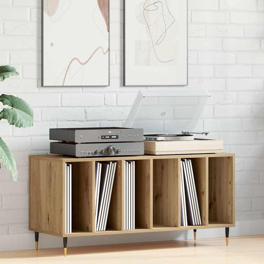vidaXL Record Cabinet Artisan oak 100 x 38 x 48 cm Engineered Wood