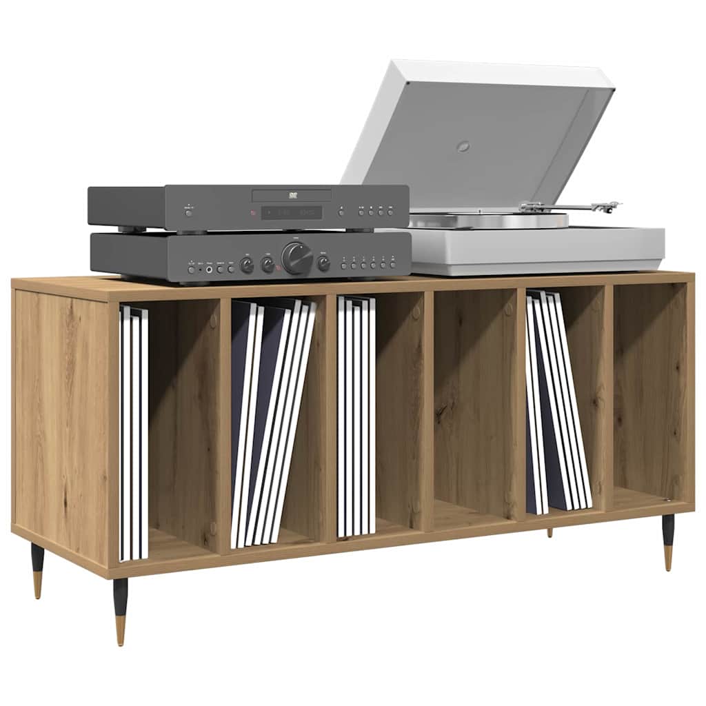 vidaXL Record Cabinet Artisan oak 100 x 38 x 48 cm Engineered Wood