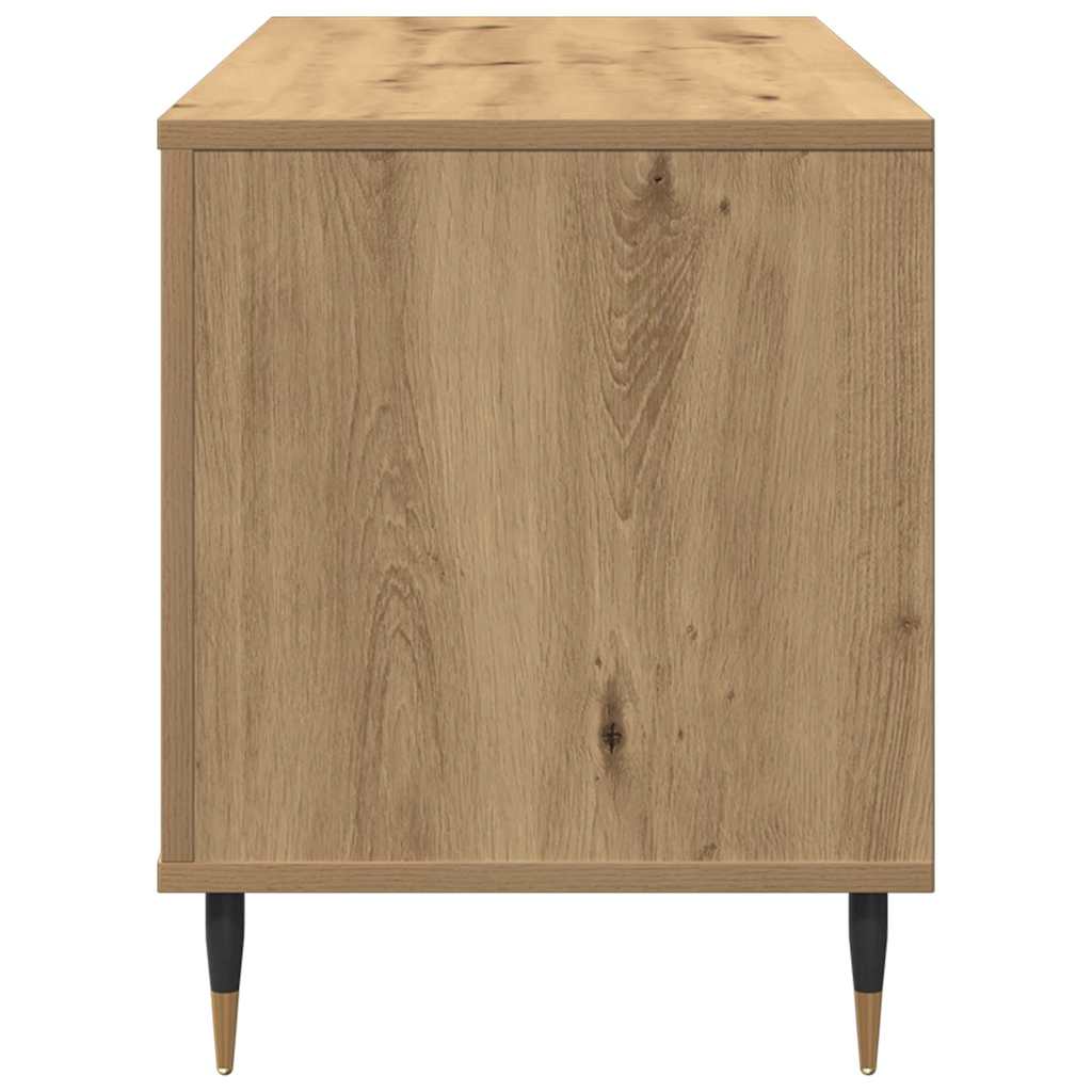 vidaXL Record Cabinet Artisan oak 100 x 38 x 48 cm Engineered Wood