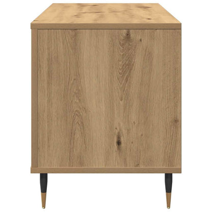 vidaXL Record Cabinet Artisan oak 100 x 38 x 48 cm Engineered Wood