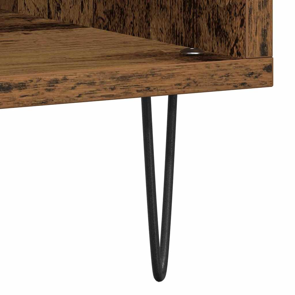 vidaXL Record Cabinet Old wood 100 x 38 x 48 cm Engineered Wood