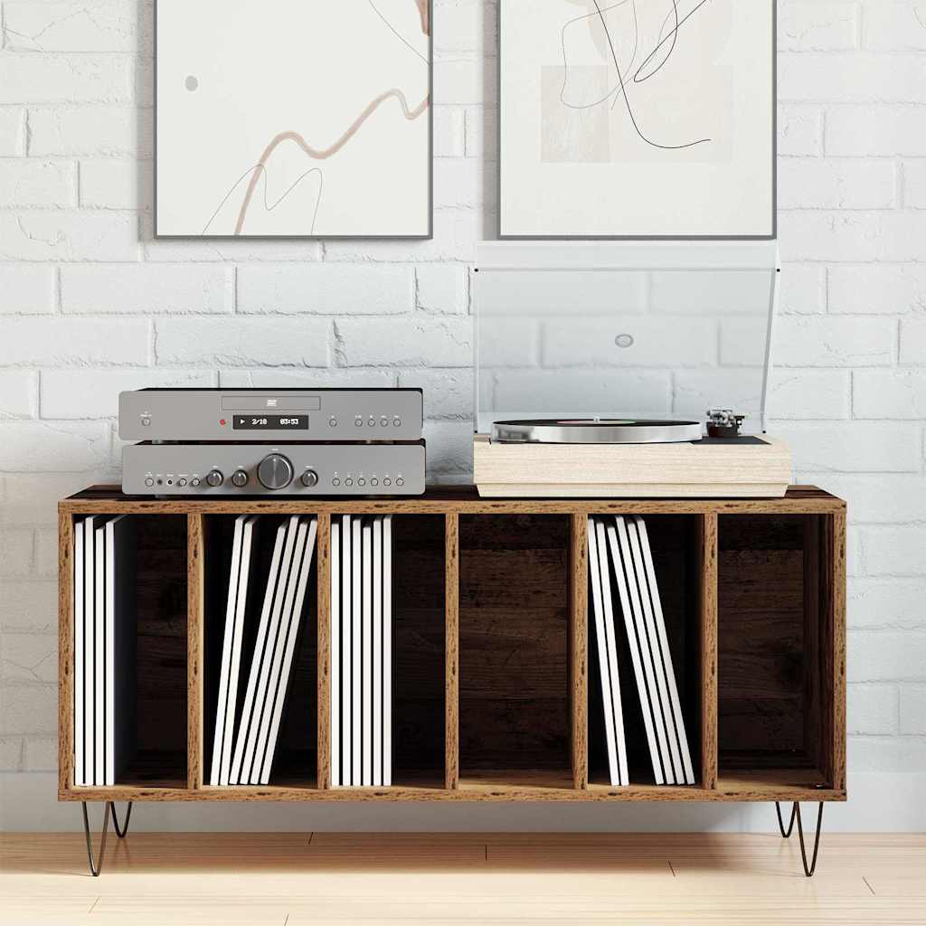 vidaXL Record Cabinet Old wood 100 x 38 x 48 cm Engineered Wood