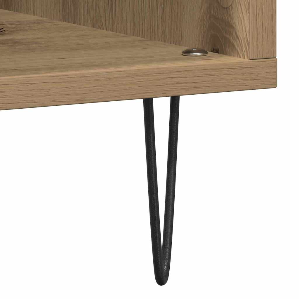vidaXL Record Cabinet Artisan oak 85 x 38 x 89 cm Engineered Wood