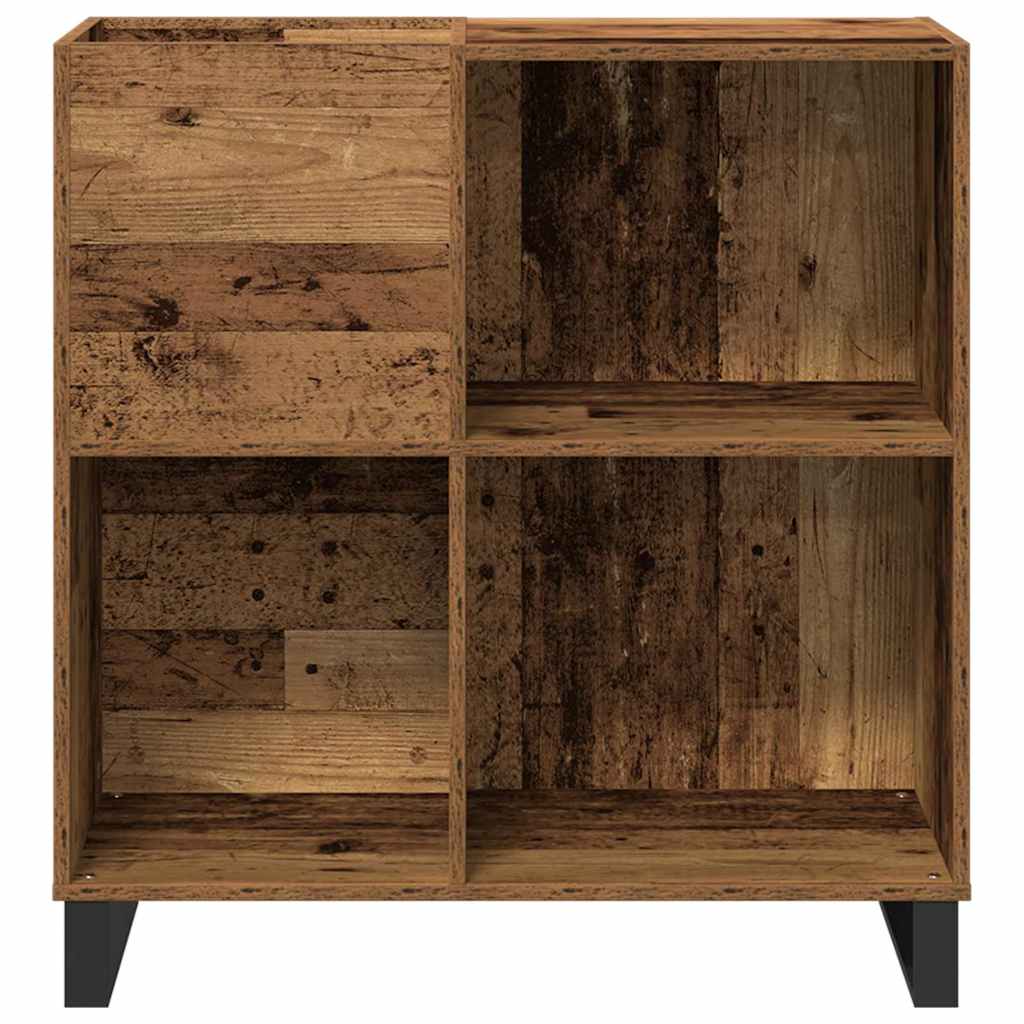 vidaXL Record Cabinet Old wood 84.5 x 38 x 89 cm Engineered Wood