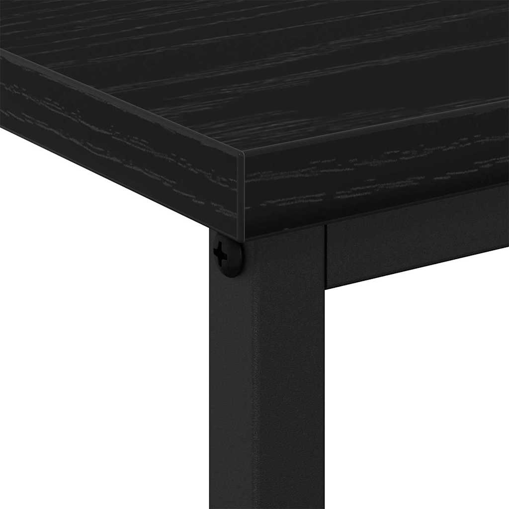 vidaXL Bedside Cabinet Black Oak 41 x 31 x 80 cm Engineered Wood