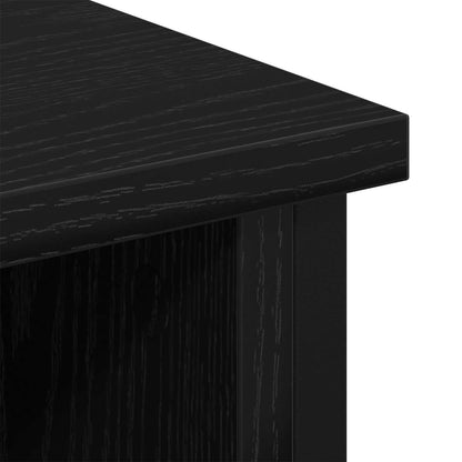 vidaXL TV Cabinet Set 100 x 35 x 45 cm Black Oak Engineered Wood