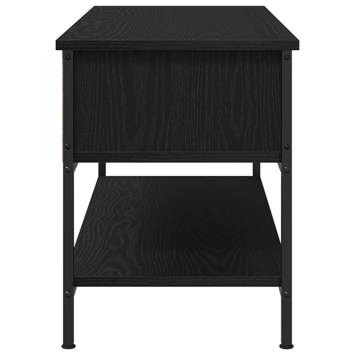 vidaXL TV Cabinet Set Black Oak 100 x 35 x 45 cm Engineered Wood