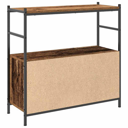 vidaXL Bookshelf 80 x 30 x 78.5 cm Engineered Wood Smoked Oak