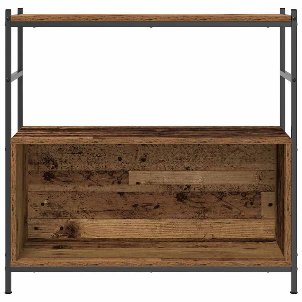 vidaXL Bookshelf 80 x 30 x 78.5 cm Engineered Wood Smoked Oak