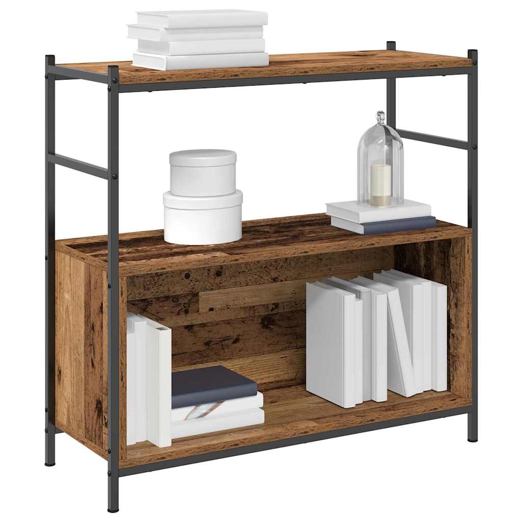 vidaXL Bookshelf 80 x 30 x 78.5 cm Engineered Wood Smoked Oak