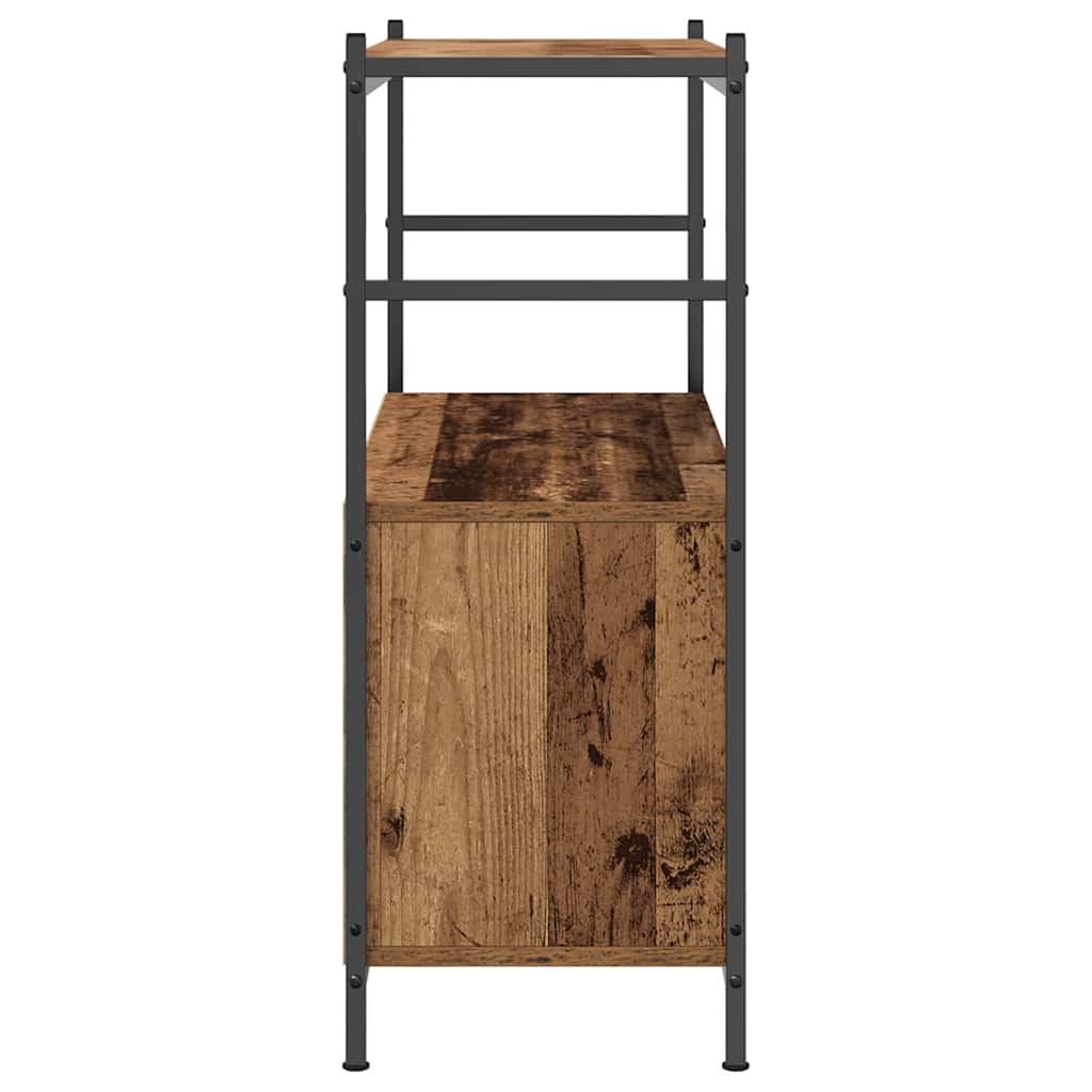 vidaXL Bookshelf 80 x 30 x 78.5 cm Engineered Wood Smoked Oak